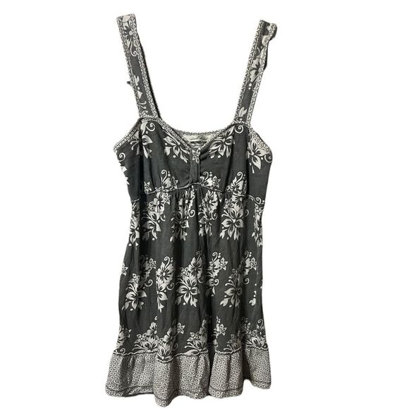 🌟3 for $21🌟DEREK HEART FLORAL & RUFFLE HEMMED TANK TOP—MEDIUM - Picture 3 of 4